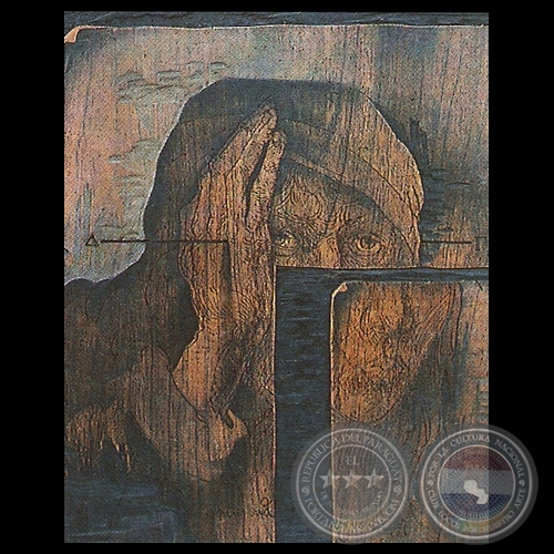 DE LA SERIE DURERO - Xilopintura de CARLOS COLOMBINO